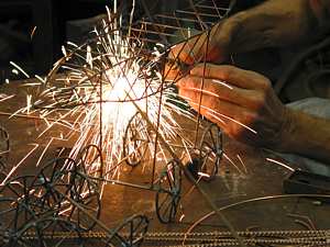 Welding a flying machine