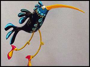 Bird with shoes